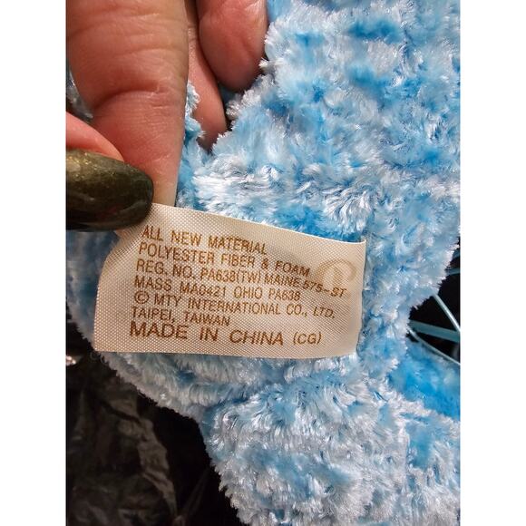 Vintage 1990s Dan Dee Blue Easter Bunny with Wire Basket - NWT - Picture 8 of 10